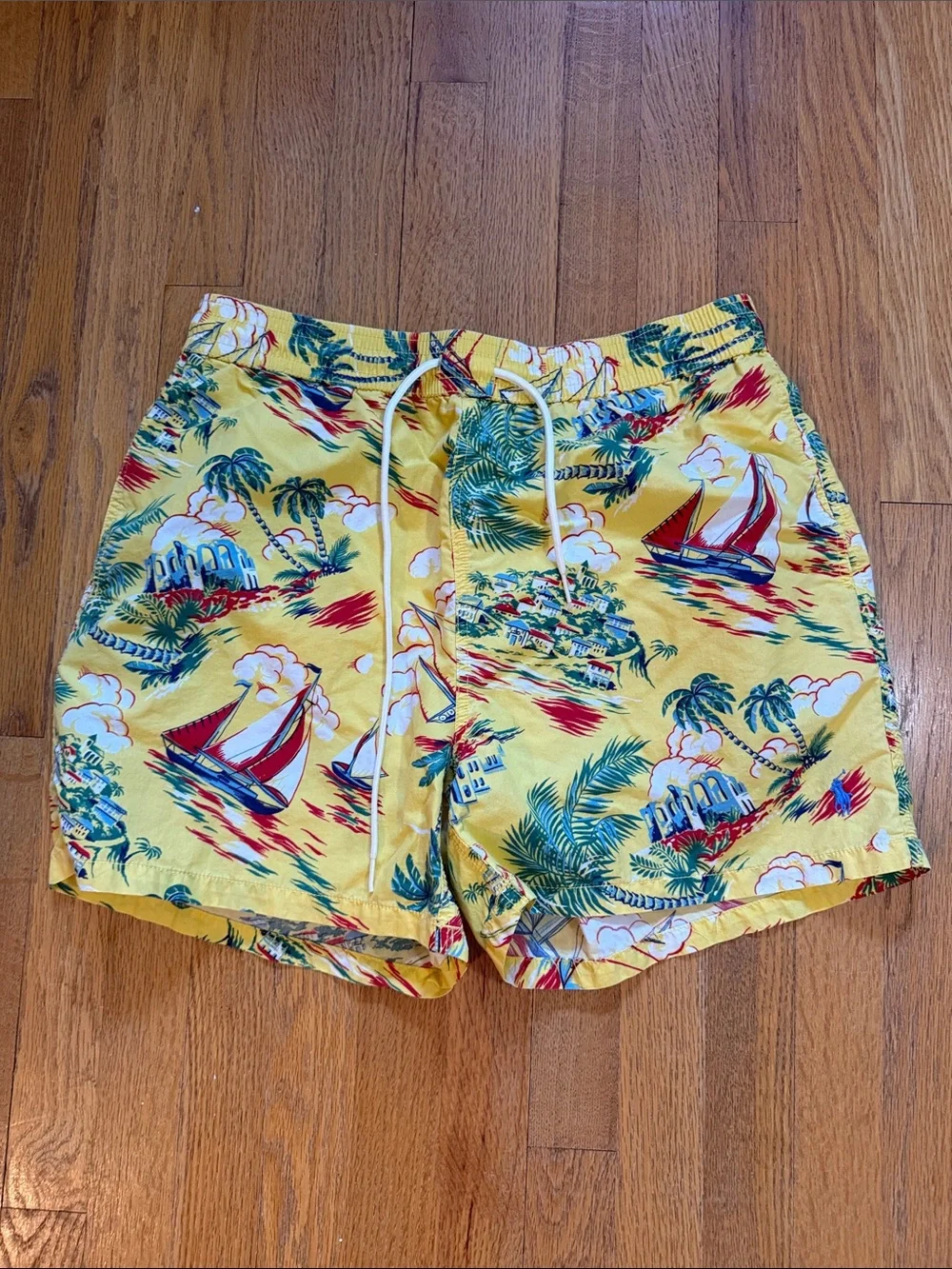 Vintage 30s 40s Style Ralph Lauren Polo Swim Surf board Shorts Trunks Suit